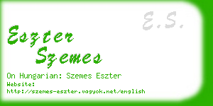 eszter szemes business card